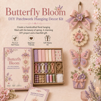 🔥Last Day 49% OFF - ✨🧵 DIY Patchwork Hanging Decor Kit | A Heartfelt Handmade Decoration Full of Love & Memories