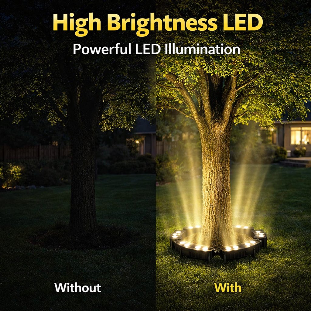 ✨ LED Ring Tree Light(Single piece) 🌳| Outdoor Waterproof Landscape Spotlight
