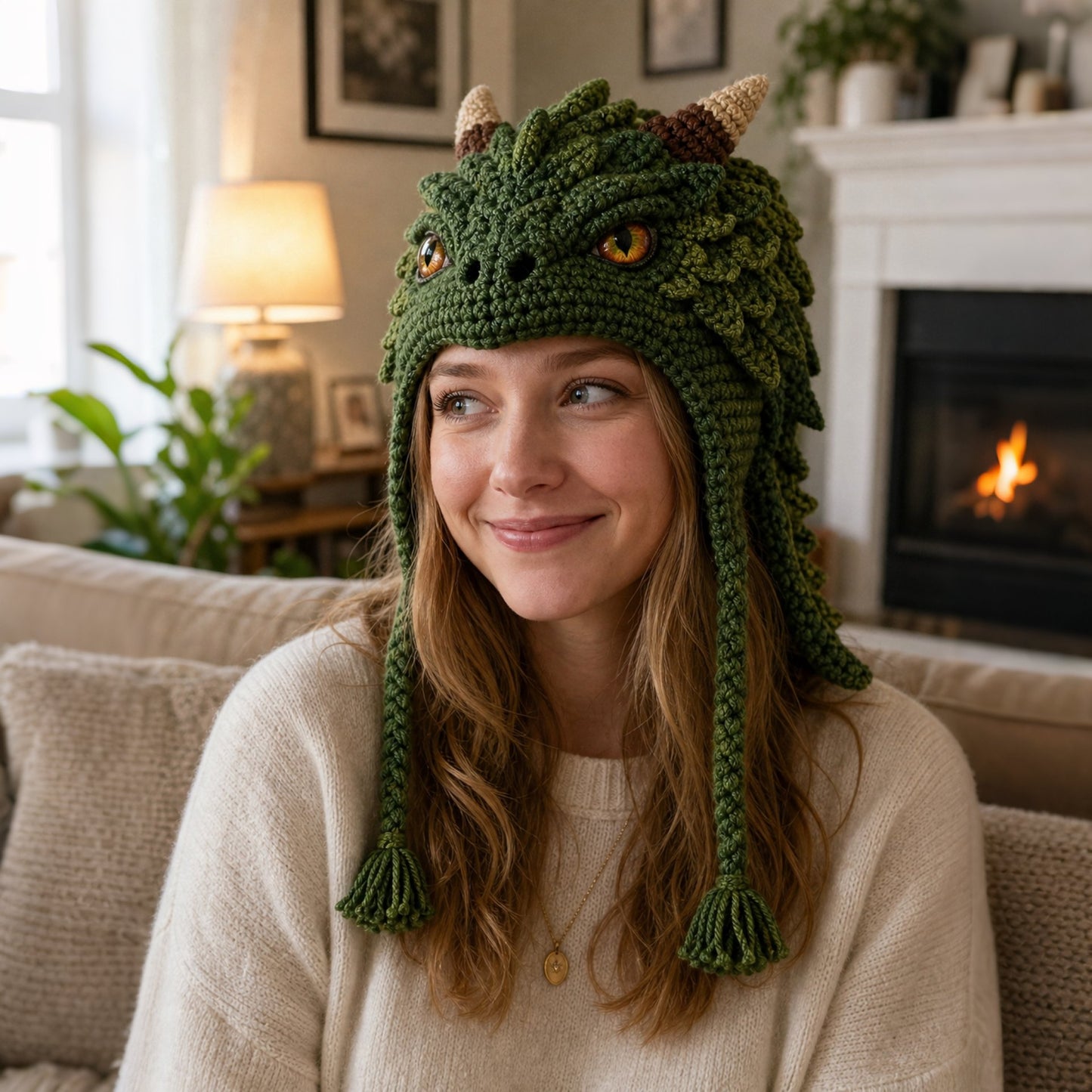 Fantasy Hood Hat DIY Crochet Kit – Create Your Own Magical Wearable Character Hat🎁Beginner Friendly
