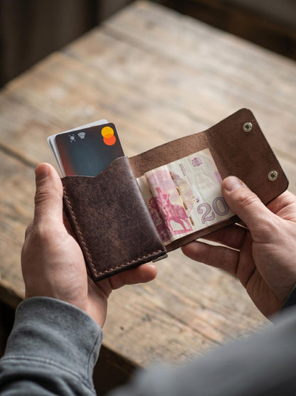 🔥Last Day 49% OFF - Compact Leather Trifold Wallet