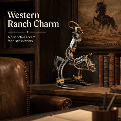 💥LAST DAY 49% OFF - 🔥Handcrafted  Cowboy Iron Pony Ornament (📦Buy 2 Free Shipping)
