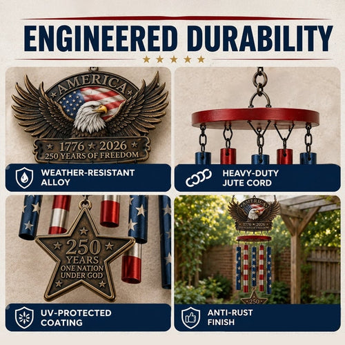 💥Flash Sale - Up To 49% Off ⏰ - 250 Years of FreedomTM Commemorate Wind Chime
