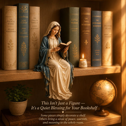 Bring Divine Peace to Your Library. Virgin Mary Reading Figure