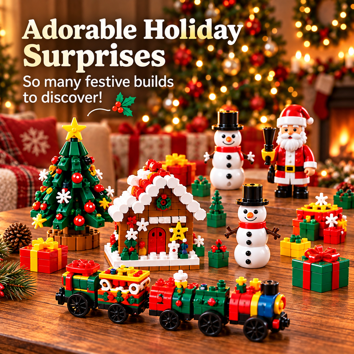 🎄🎅 2026 Christmas Capsule Building Blocks, Surprise Mini Building Set