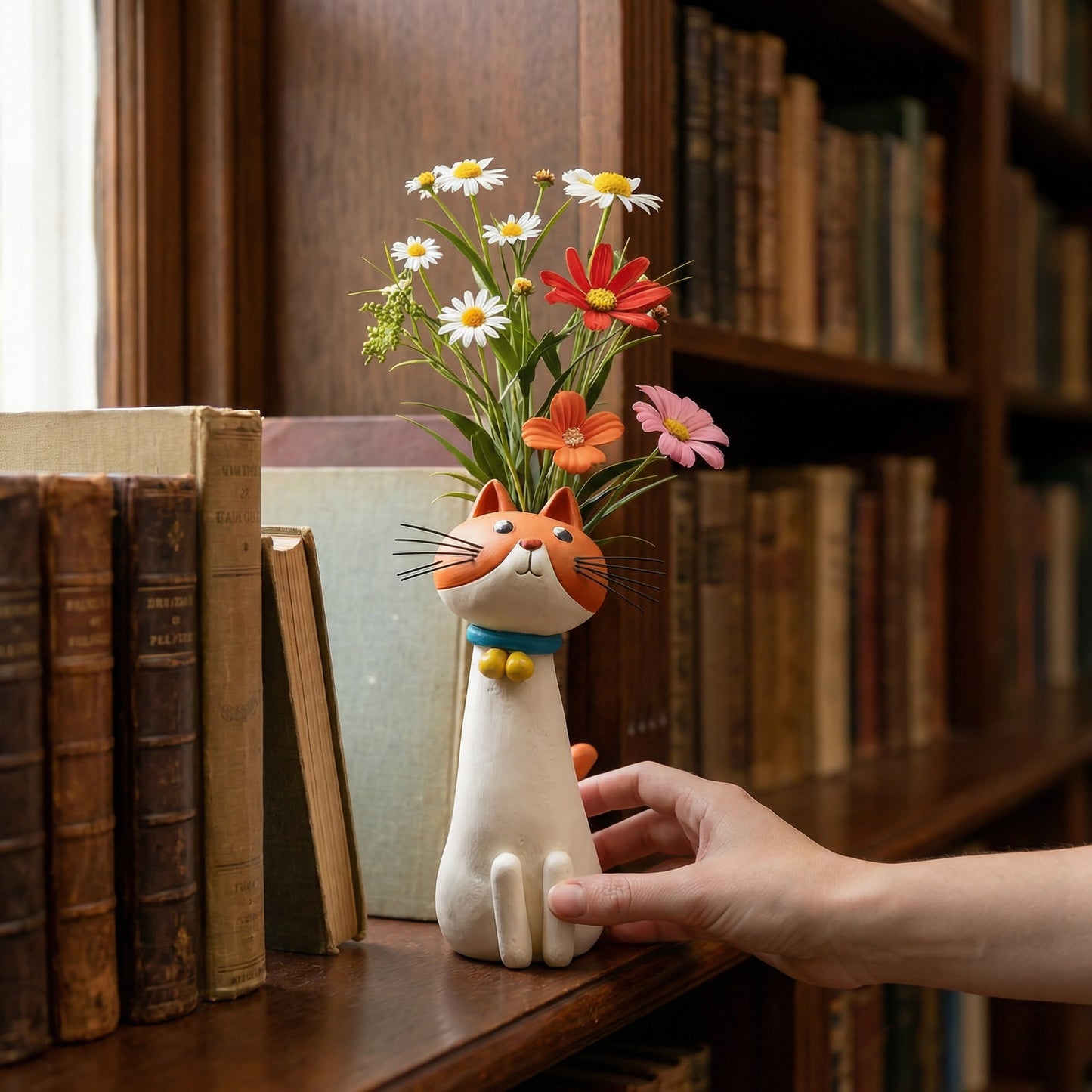 🐱🌷 Playful Cat Vase Collection for Creative Homes