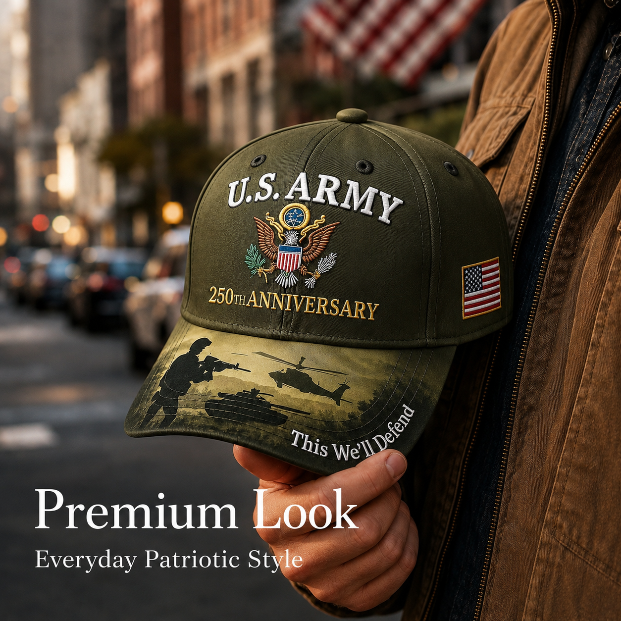 U.S. Army 250th Anniversary Commemorative Embroidered Cap 🇺🇸