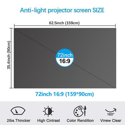 ⚡Hot Sales 69% OFF🔥Anti-Light 4K Projector Screen (16:9)🎥✨
