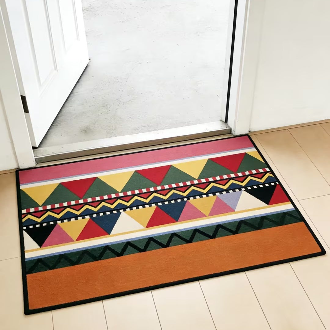 Washable Boho Doormat - Non-Slip & Pet-Friendly
