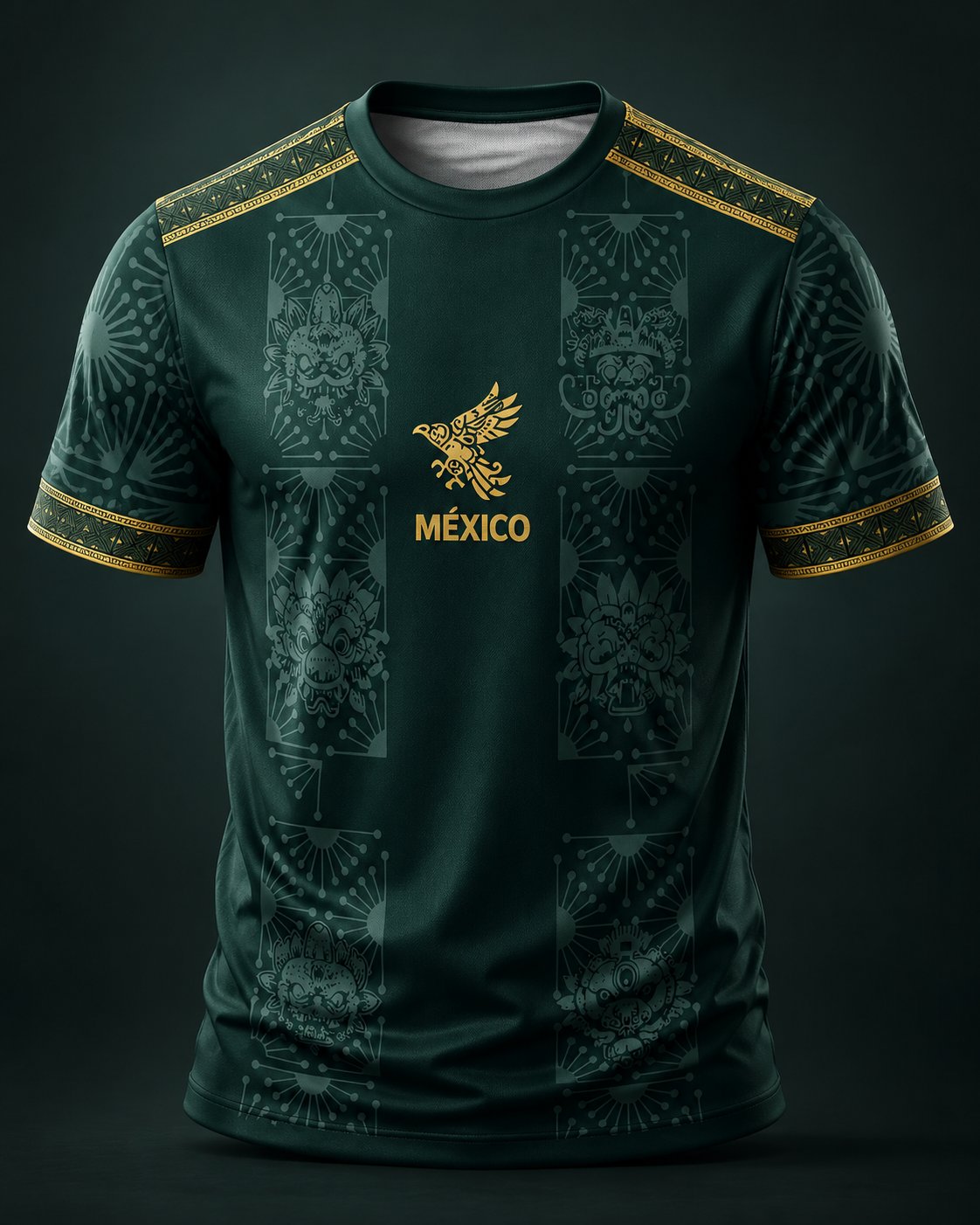 Mexican Aztec Totem Print T-Shirt