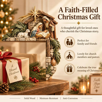 🎄 Christmas Nativity Door Frame Corner Decor — A Meaningful Holiday Accent ✨
