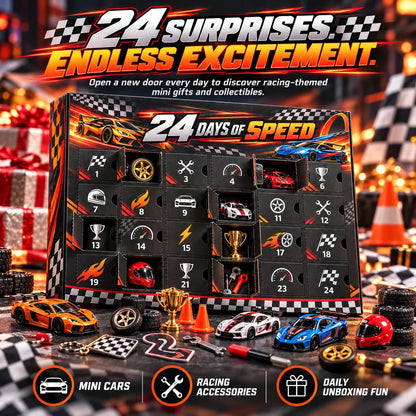 🏎️🏁 Race to Christmas™ – 24 Days of High-Speed Racing Surprises for Motorsport Fans