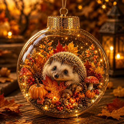 🍁Autumn Woodland Glow Ornament✨ – 8 Adorable Animal Styles