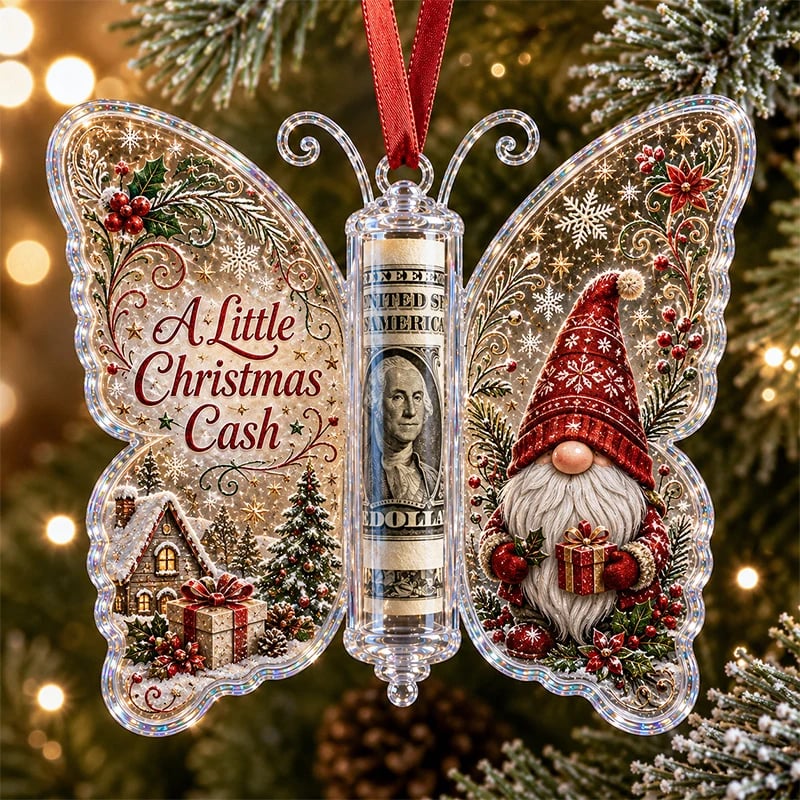 Christmas cash ornament design