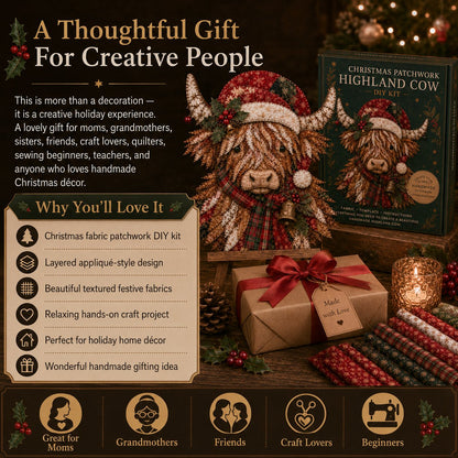 🎅Christmas Patchwork Fabric DIY Decor Kit