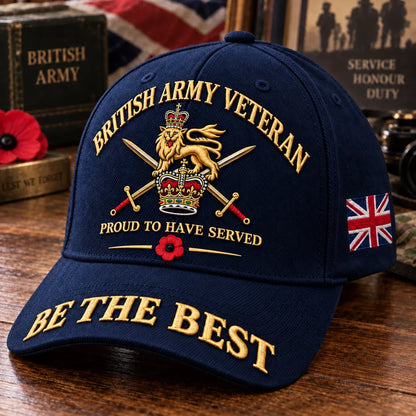 🎖️🇬🇧 Proud to Have Served Veteran Cap – A Timeless Tribute to British Military Service