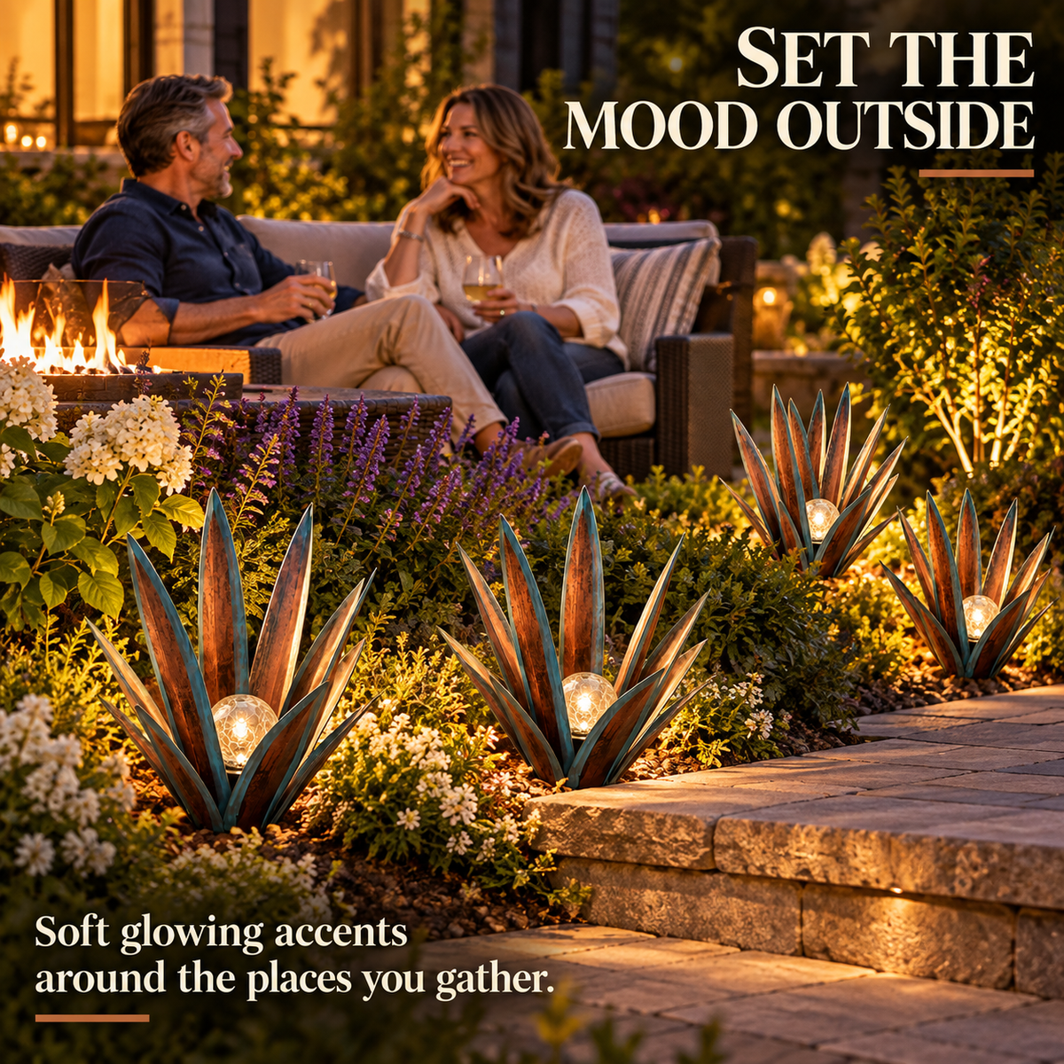 🔥LAST DAY 50% OFF✨Glowing Solar Agave Garden Light🌿