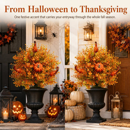 🍂🧡Artificial Fall Pumpkin Tree Stakes