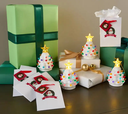 Mini Light-Up Christmas Tree Ornament