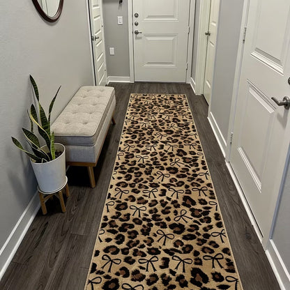 Beast Leopard Print Runner Rug - Washable & Non-Slip