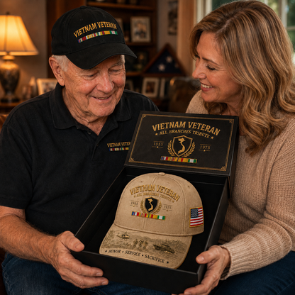 🎖️Vietnam Veteran United Services Tribute Cap – Honor, Service & Sacrifice 1955–1975