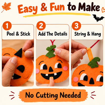 Halloween Garland Craft Kit – DIY Felt Decorations for Kids & Families