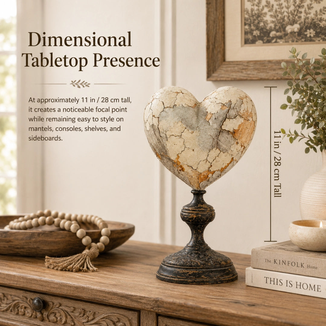 Vintage Two-Cardinal Keepsake Heart
