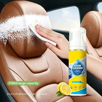 No More Tedious Scrubbing! Foam Cleaner: Deeply Removes Stains from Car Interiors and Household Furniture.