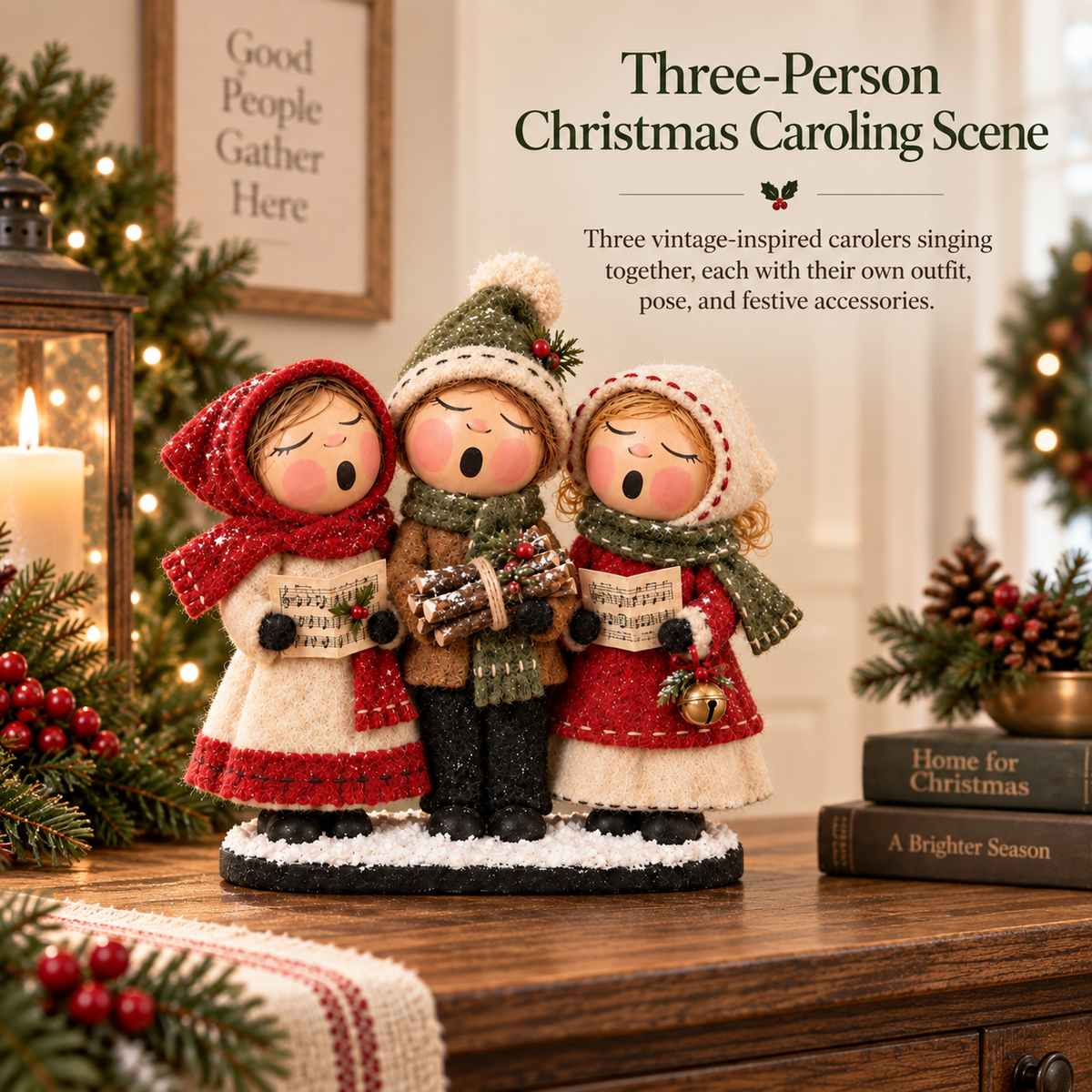 Three Christmas Carolers