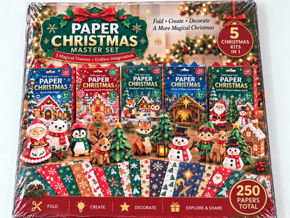 🎄Beginner-Friendly 3D Christmas Paper Craft Kit | Easy Layered DIY Holiday Decoration ✨