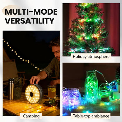 Solar Camping Light with 20m Light Strip