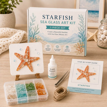 🌊🎨 DIY Sea Glass Mosaic Art Kit – Bring The Ocean To Life