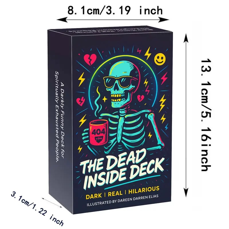 💀The Dead Inside Deck — 54 Cards of Skeletal Divination for the Emotionally Unstable | Spiritually Exhausted & Humorfully Unhealed
