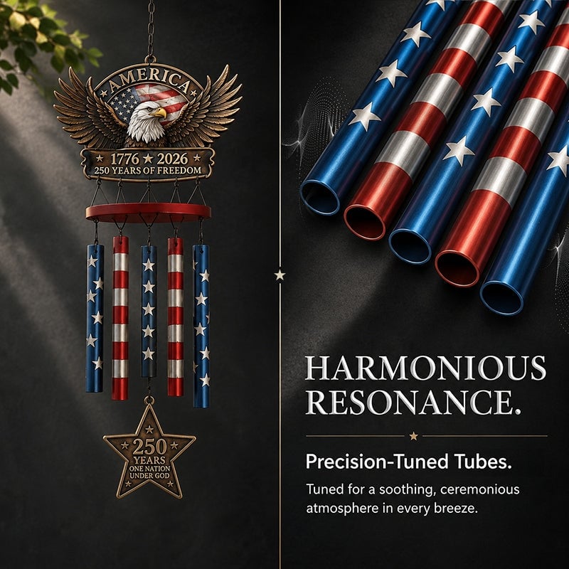 💥Flash Sale - Up To 49% Off ⏰ - 250 Years of FreedomTM Commemorate Wind Chime