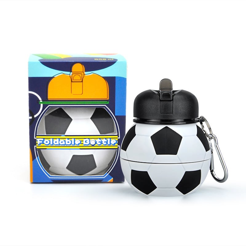 Sports-ball-themed collapsible silicone water cup⚽️🏀🎾🏌️‍♀️