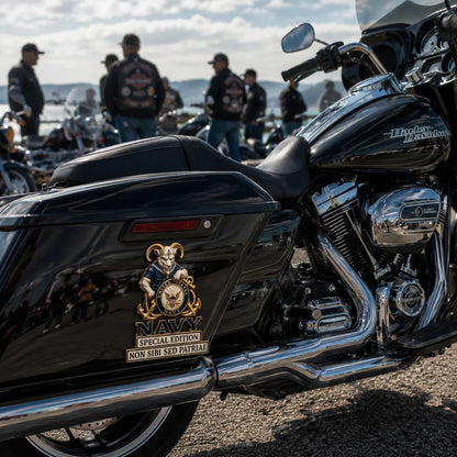 🇺🇸 Last Day Promo: 49% OFF ⚓-US Navy Bill the Goat Non Sibi Sed Patriae Car Emblem Metal Badge