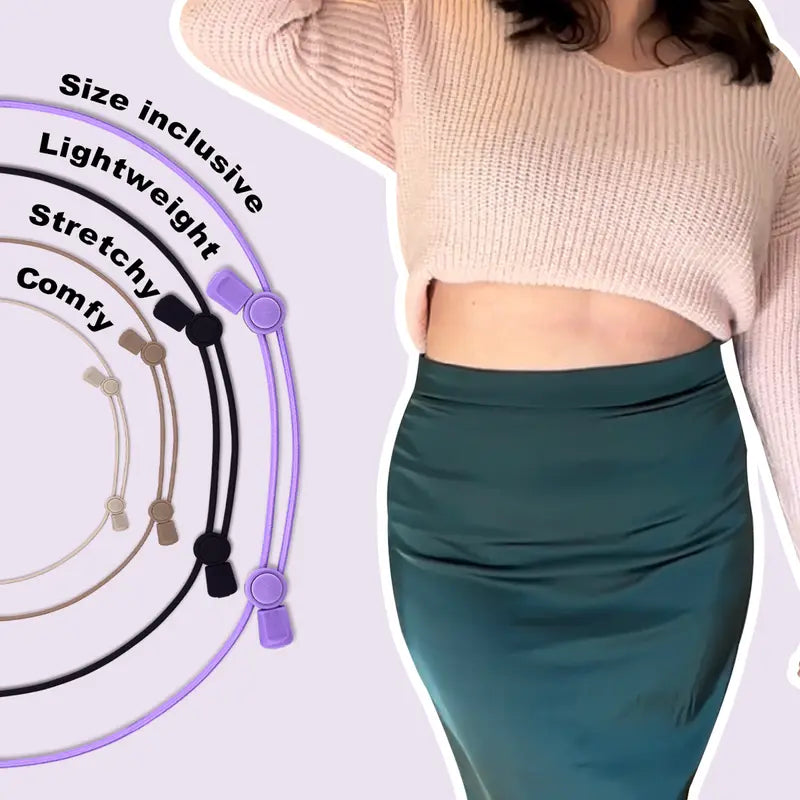 👚🪡2 PCS Lightweight Adjustable Band for No-Sew Fashion Hacks