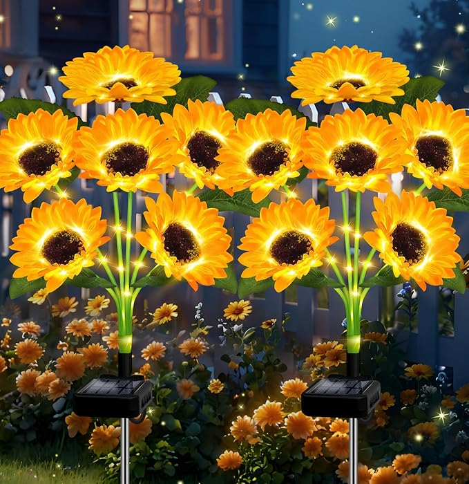 💝Mother's Day Sale 49% OFF💝- Solar LED Sunflower Garden Lights
