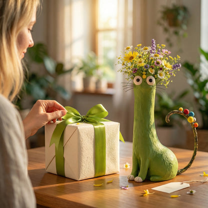 🐱🌷 Playful Cat Vase Collection for Creative Homes