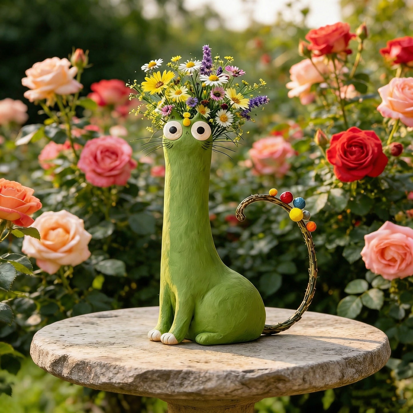 🐱🌷 Playful Cat Vase Collection for Creative Homes