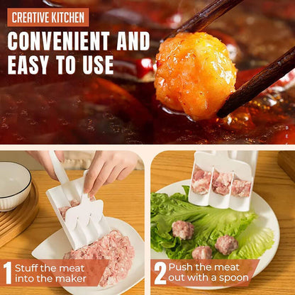 👩‍🍳 3-at-a-Time Meatball Shaper for Quick, Mess-Free Meal Prep