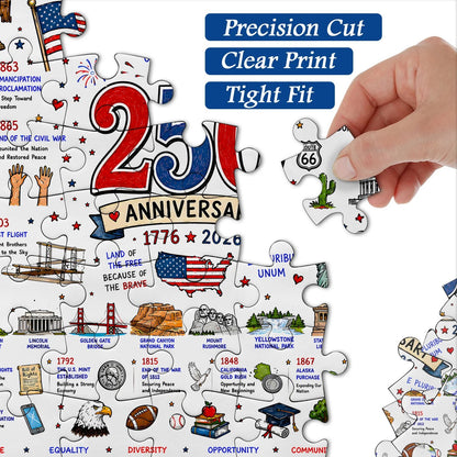 🧩 Patriotic America Jigsaw Puzzle 1000 Pieces 🎁 Buy 2 Free Shipping