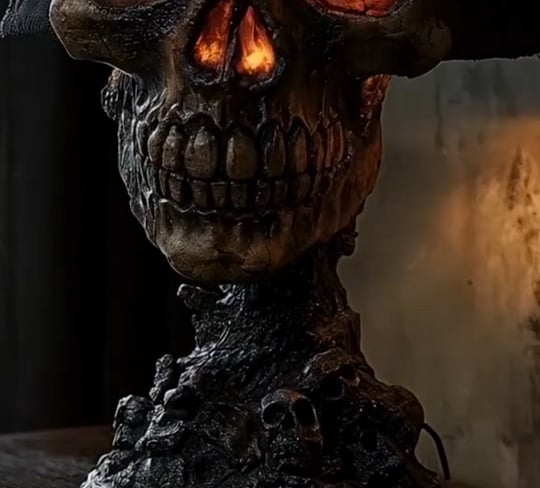 🕯️☠️ Gothic Skull Light – The Ultimate Statement Lamp for Dark Academia & Alternative Décor