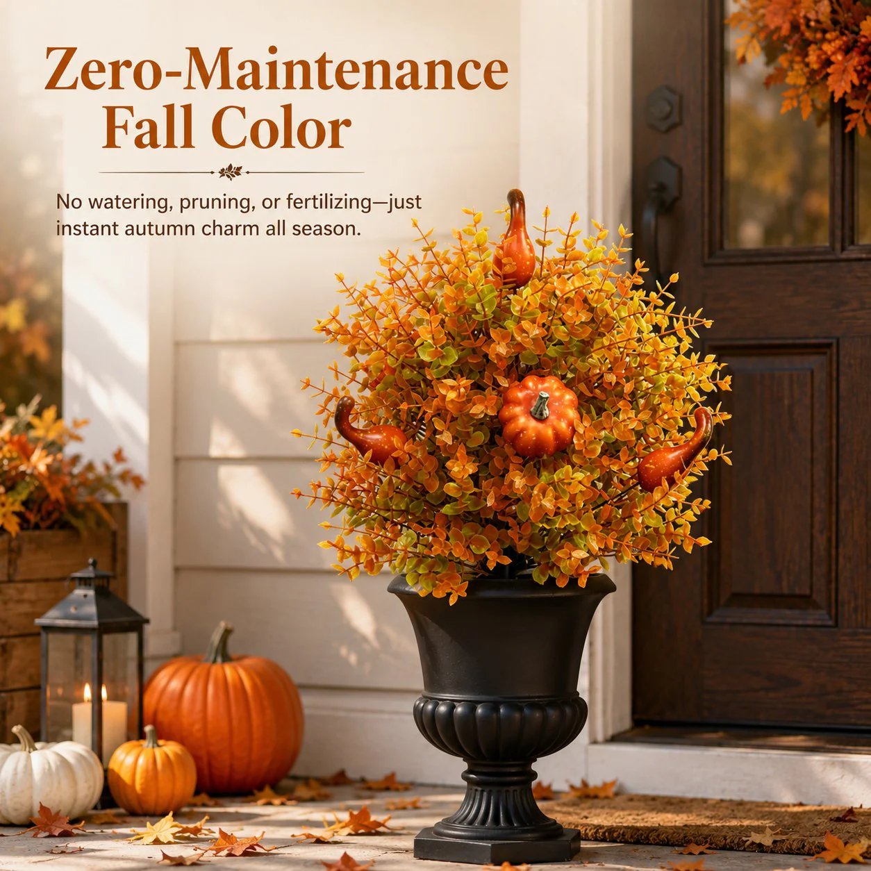 🍂🧡Artificial Fall Pumpkin Tree Stakes