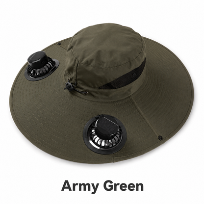 🔥HOT SALE 50% OFF🌞 Solar-Powered Cooling Hat | Stay Cool Outdoors, No Batteries Needed