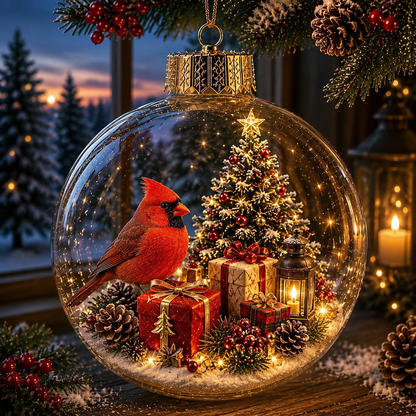 🎄✨ Magical Glass Christmas Ornaments