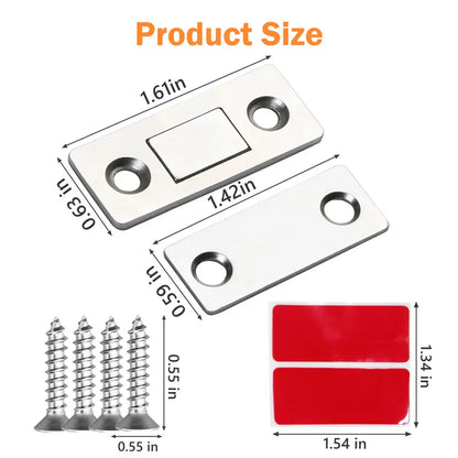 🚪🧲5 Counts Cabinet Magnetic Catch without Punching, Versatile for Cabinets, Drawers & Windows