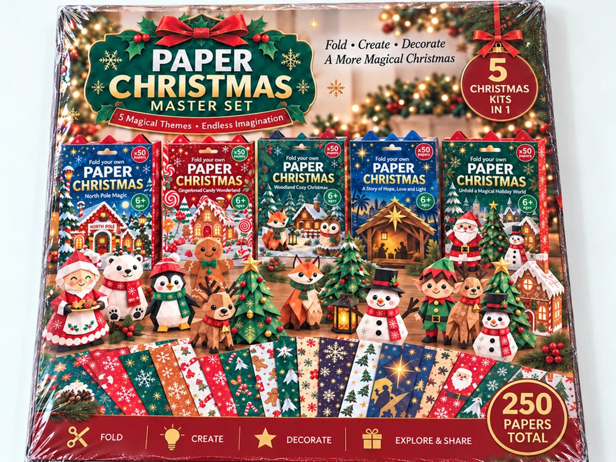 🧘Relaxing & Beginner-Friendly- 3D DIY Paper Christmas(💕Step-by-Step Guide Included)