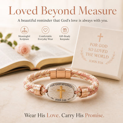 ✝️ Christian Scripture Faith Bracelet Collection | 6 Meaningful Bible Verse Designs with Raised Gold Cross, Magnetic Clasp & Matching Gift Box 💗✨