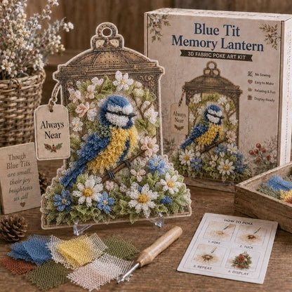 🔥🎁🕊️ Always Near 3D Fabric Poke Art Memory Lantern Kit