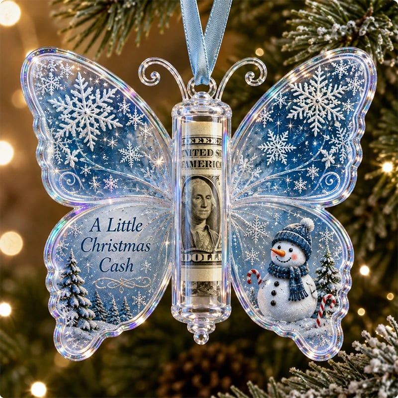 Christmas cash ornament design